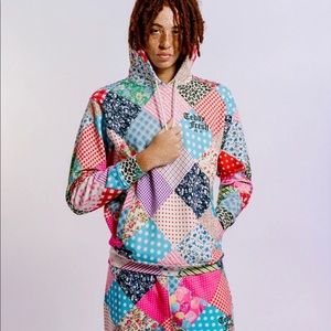 Teddy Fresh full set hoodie and sweatpants Quilted Limited Edition print. Rare!